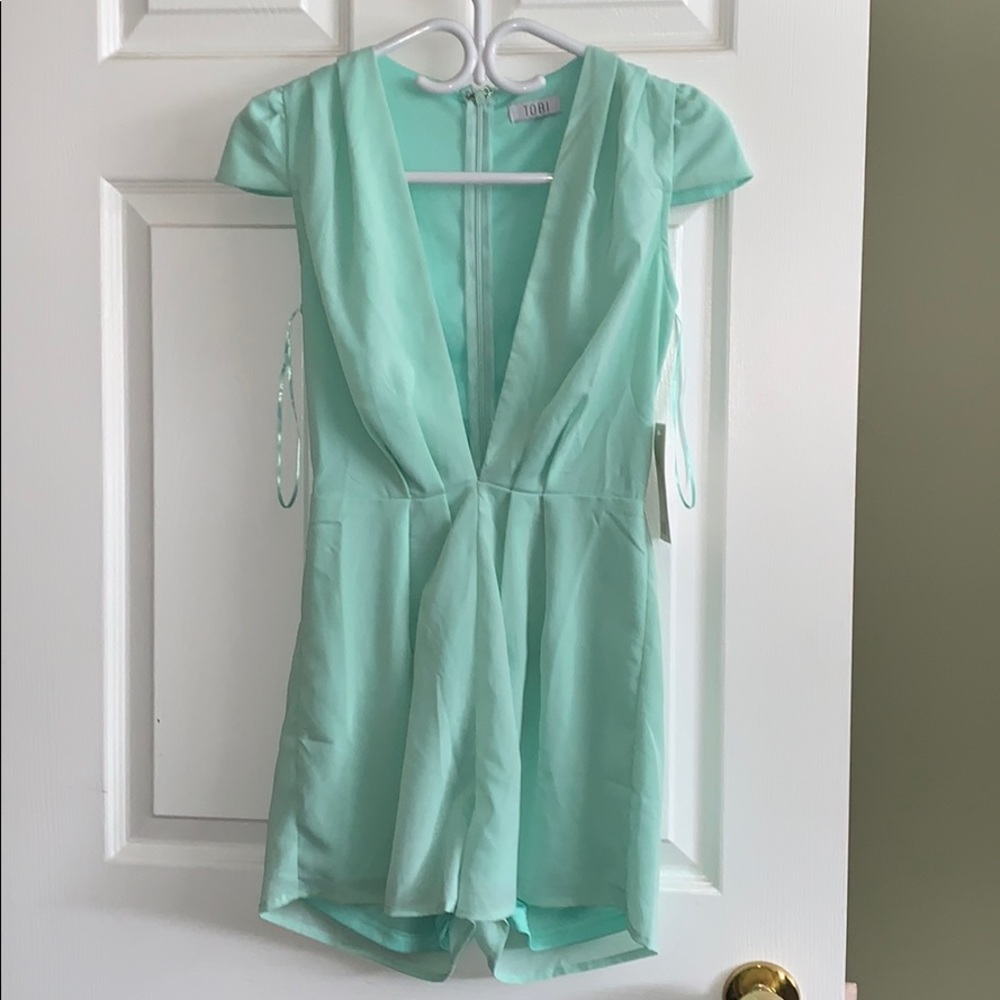 Mint green Tobi romper